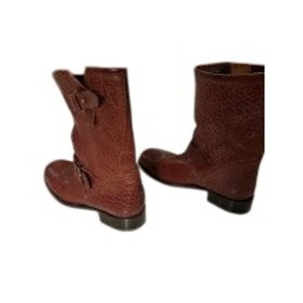 Buttero Frontiera Men's Motorcycle Boots Brown EU Size 41.5 US Men's 8.5